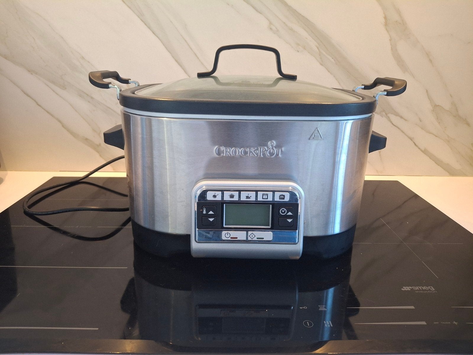 Crockpot originele, bijna niet gebruikt., Elektronische apparatuur, Slowcookers, Ophalen, Timer, Zo goed als nieuw