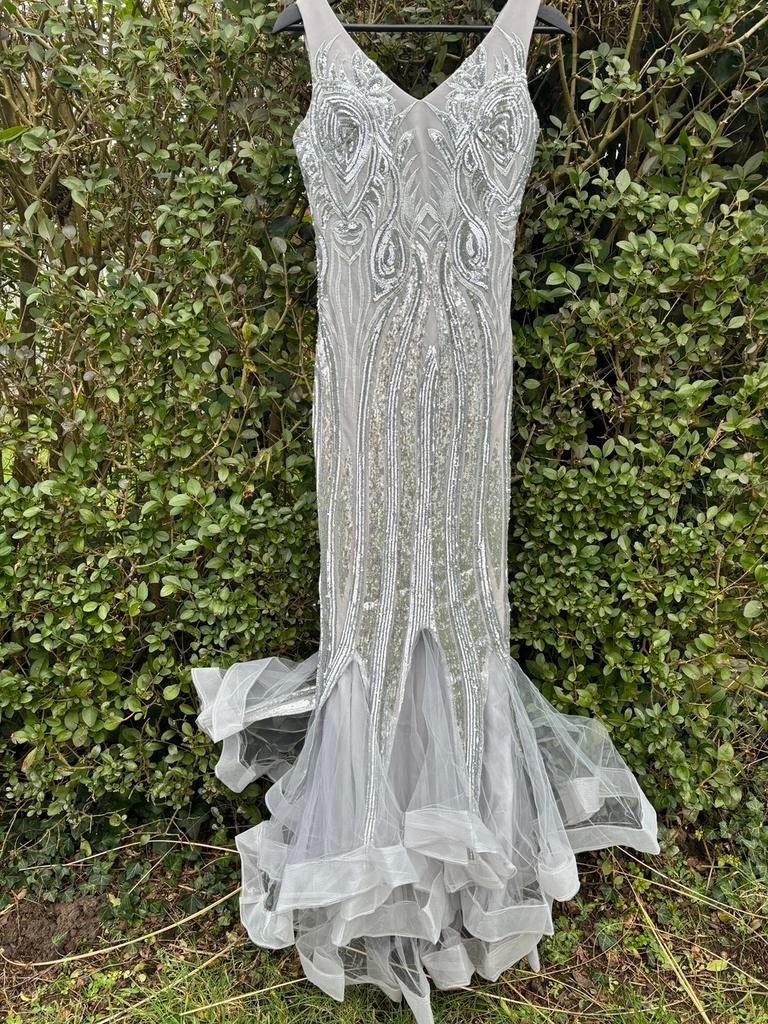 Robe de soirée, Enlèvement, Comme neuf, Gris
