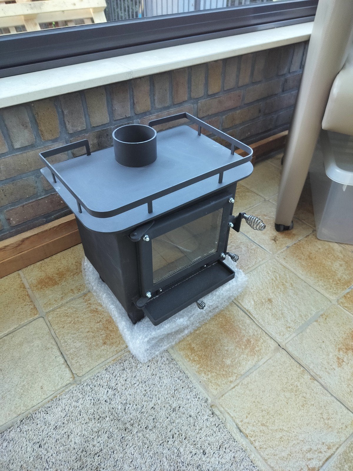 cubic grizzly hout kacheltje, Ophalen, Hout