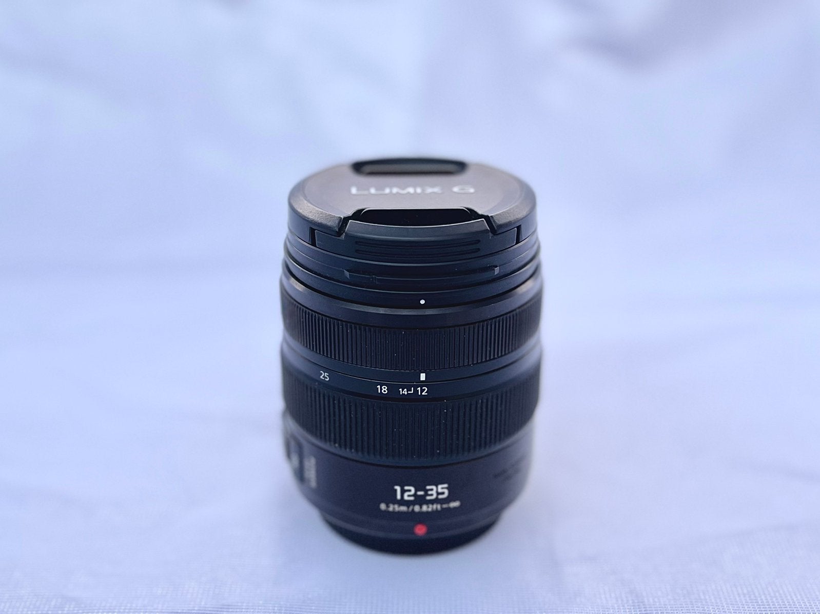 Panasonic 12-35 mm f/2.8 II + filtre CPL 58 mm, Ophalen, Zo goed als nieuw, Panasonic, Zonnekap