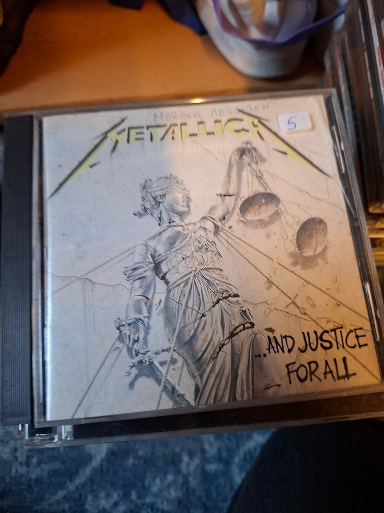 cd - metallica - and justice for all, Cd's en Dvd's, Gebruikt, Power metal, Ophalen of Verzenden, Inclusief boekje