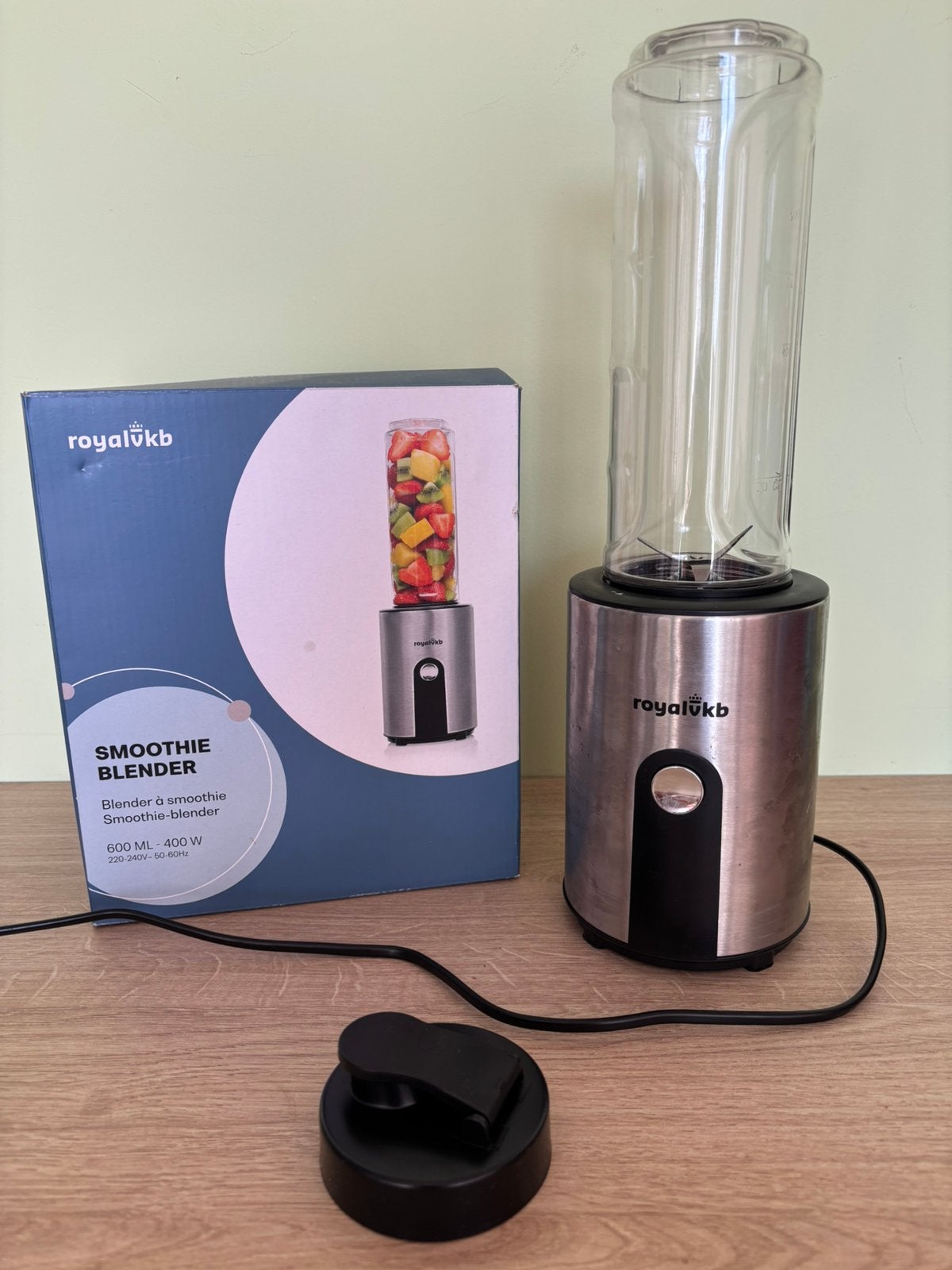 Smoothie blender 600ml 400W incl drinkbeker, Electroménager, Mélangeurs, Enlèvement ou Envoi, Comme neuf, Mélangeur