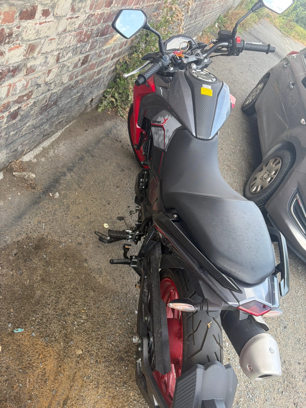Moto 125cc sym, Enlèvement