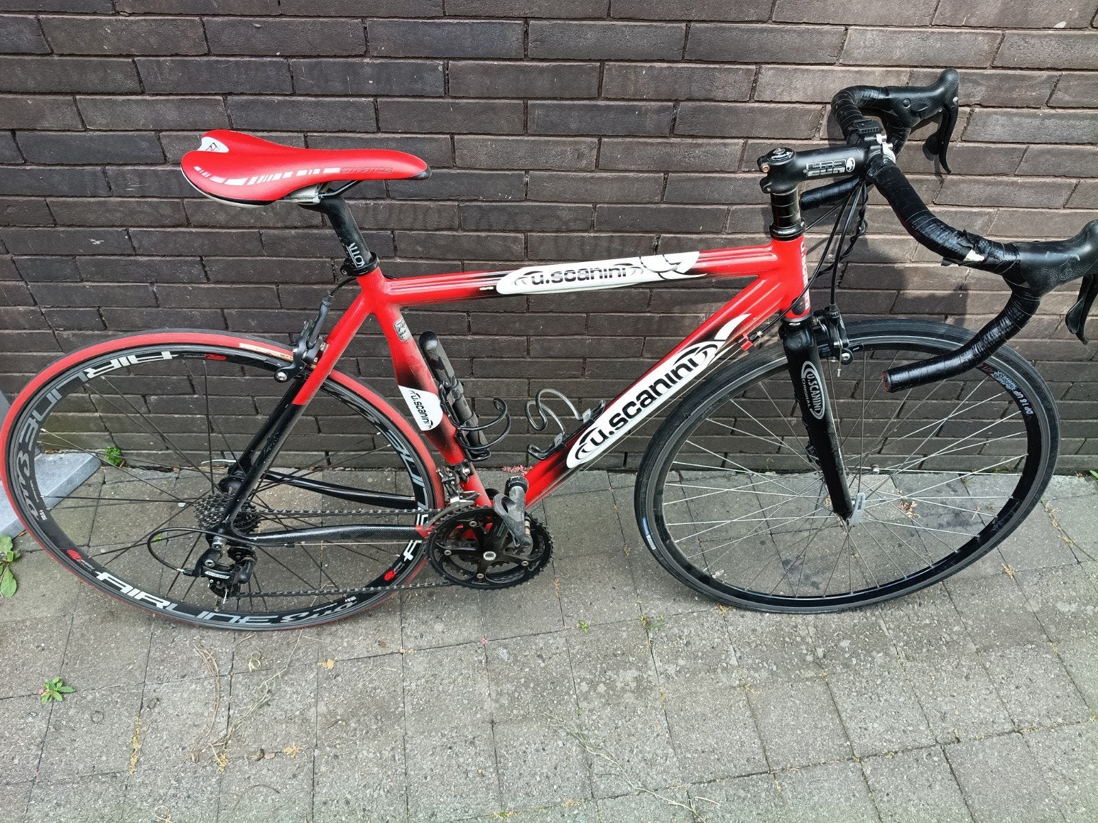 Rode Scannini Koersfiets, Fietsen en Brommers, Ophalen