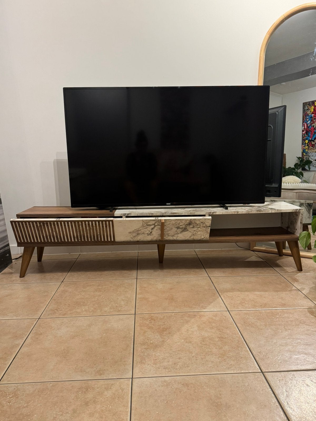 Tv meubel, Ophalen, Zo goed als nieuw, Kunststof