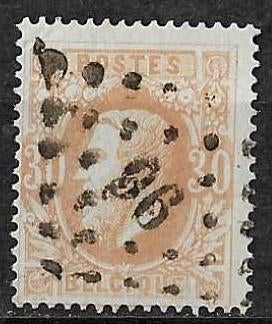 België OPC 33  Koning Leopold II, Ophalen of Verzenden, Gestempeld, Koninklijk huis