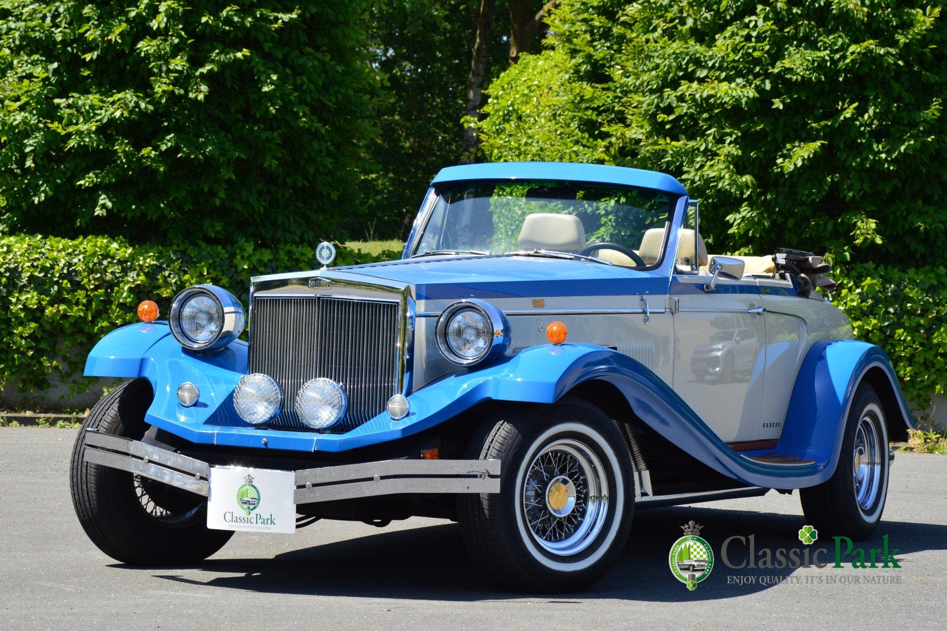 Clenet Series II Cabriolet (automatique), Cuir, Autres marques, Achat, Beige