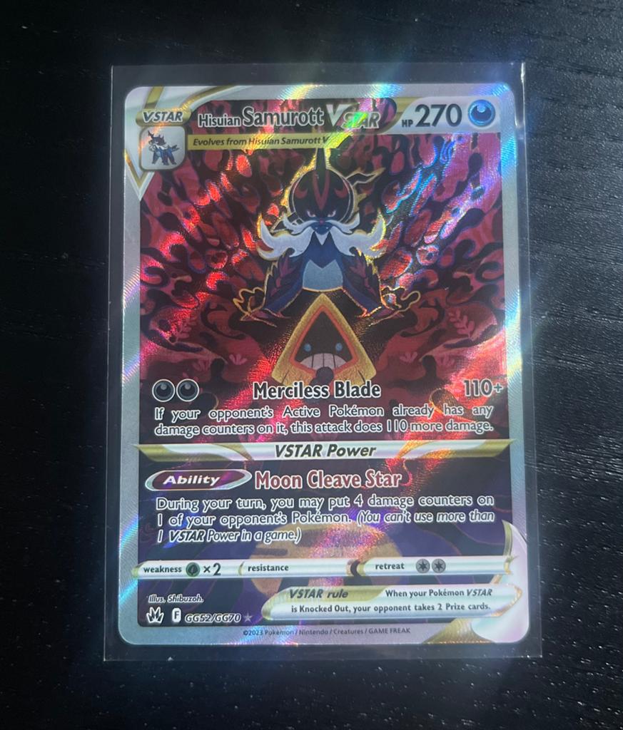 Hisuian Samurott VSTAR GG52 Crown Zenith Pokemon, Hobby en Vrije tijd, Verzamelkaartspellen | Pokémon, Ophalen of Verzenden, Nieuw
