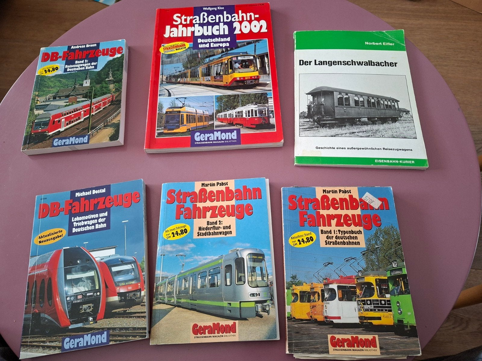 Lot de 6 livres sur les trains et les tramways allemands., Enlèvement ou Envoi, Utilisé, Train