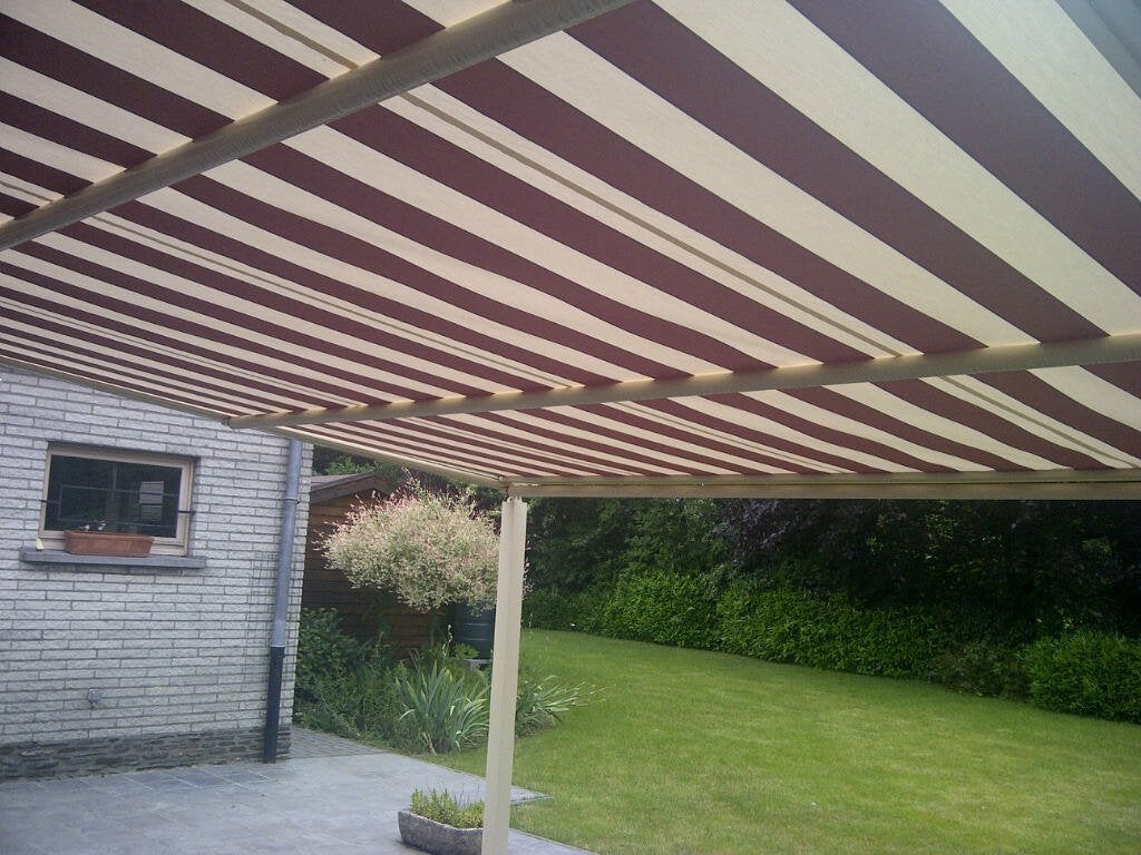Pergola /   store solaire électrique PERGOLINE 4,5 x 3.7 m, Jardin & Terrasse, Enlèvement, Électrique