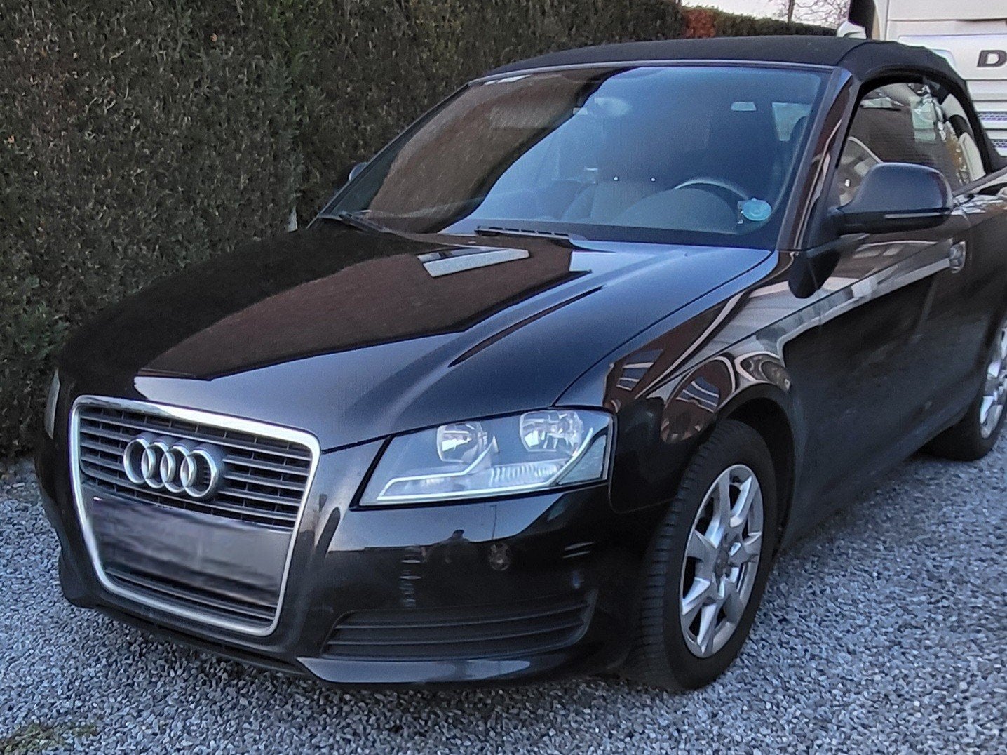 audi a3 cabrio, Auto's, Euro 5, Zwart, Cabriolet, Leder