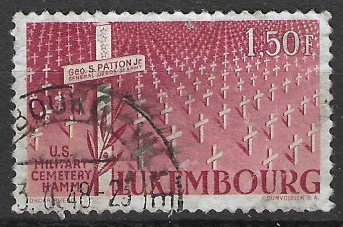 Luxembourg 1947 - Yvert 398 - Général S. Patton (ST), Envoi, Luxembourg, Affranchi