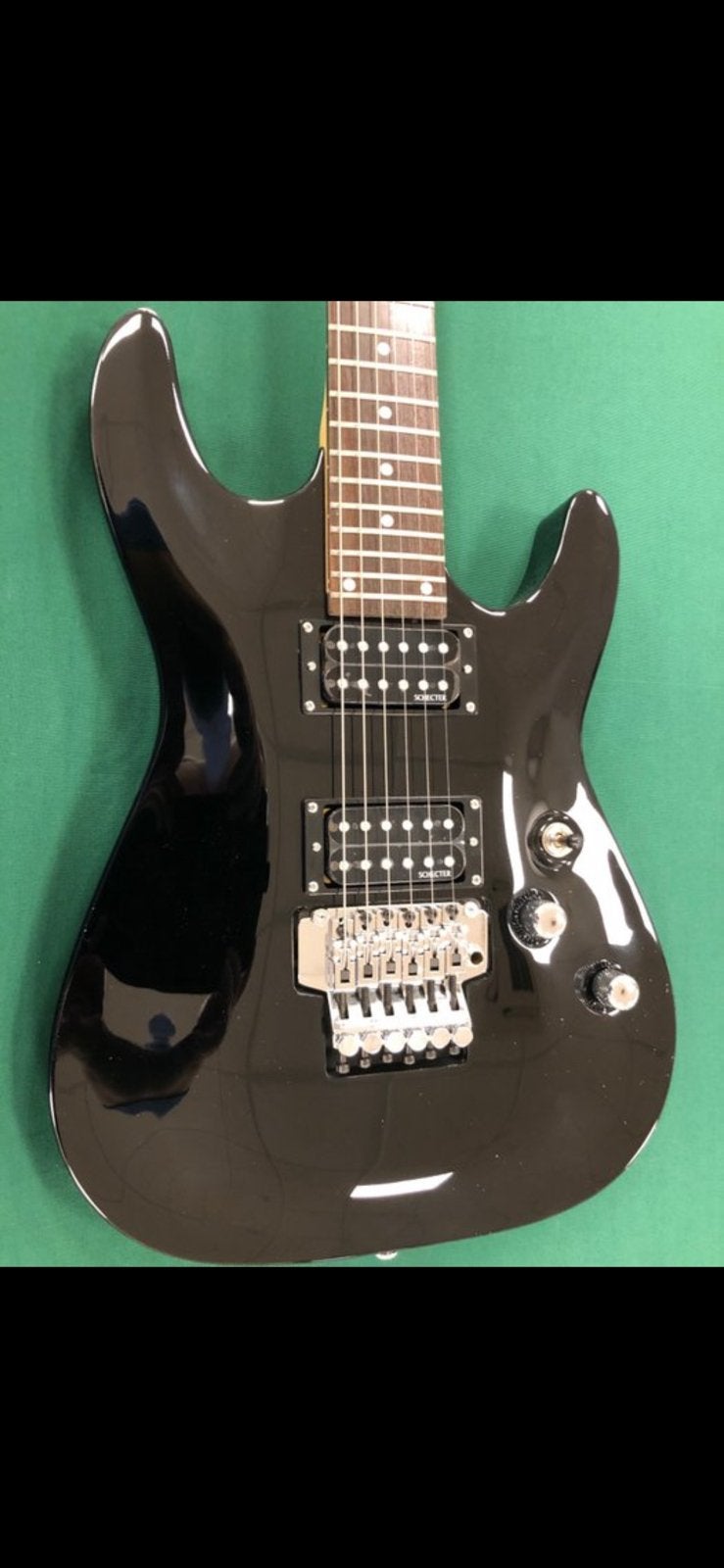 Schecter Omen 6 Floyd Rose Black, Musique & Instruments, Instruments à corde | Guitares | Électriques, Enlèvement, Neuf, Solid body