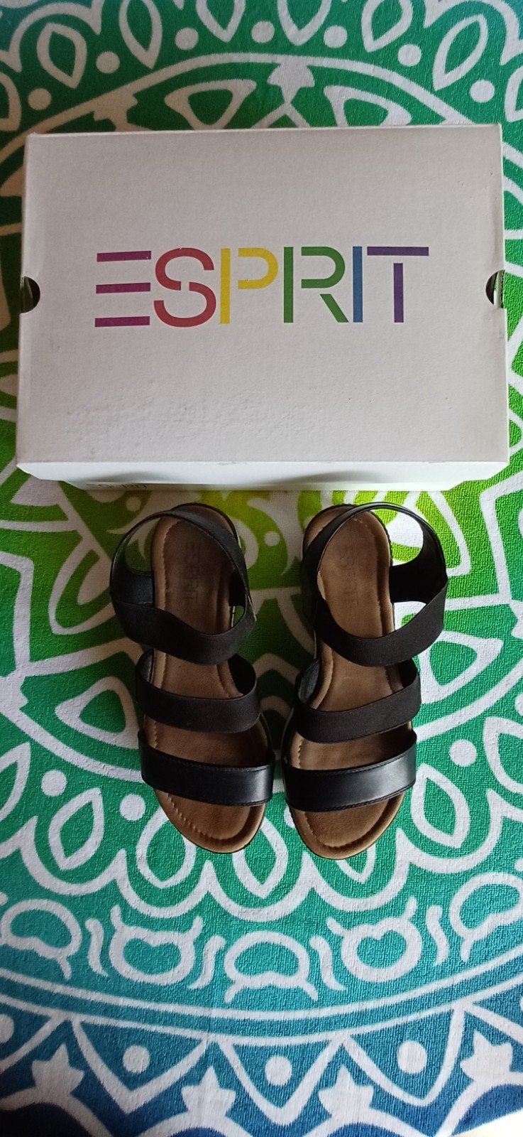 Sandalen Esprit, Zwart, Gedragen, Esprit, Sandalen of Muiltjes
