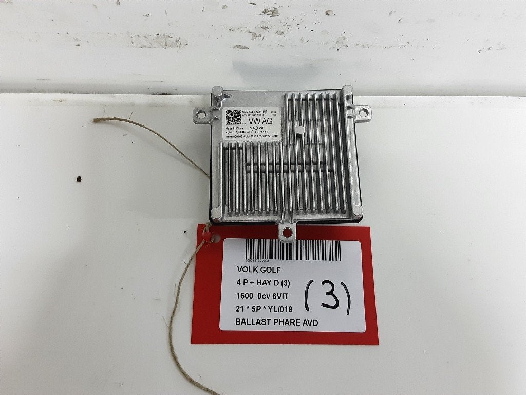 BALLAST DE PHARE XENON DROIT Volkswagen Golf VIII (CD1), Volkswagen, Mevr. I. Hauben, Utilisé, Rue de l'Espoir 34 34
4030  GRIVEGNÉE, BE