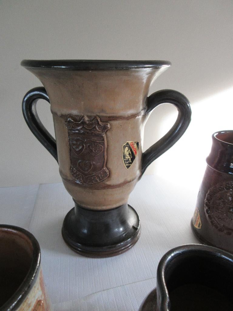 Poterie ancienne GUERIN Bouffioulx vase céramique Wavre, Antiquités & Art, Enlèvement