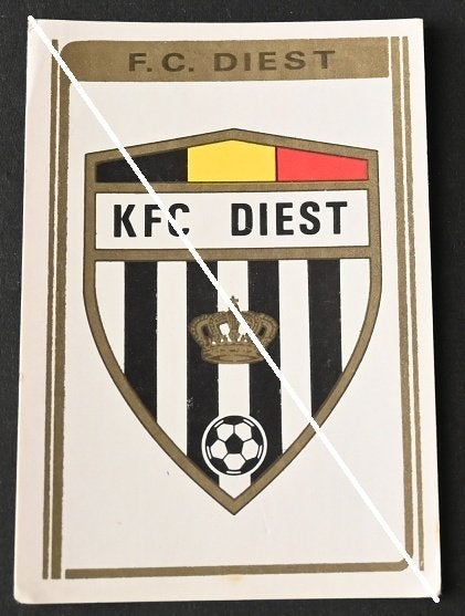 Panini Football 1973 - 74 / KFC Diest / Embleem, Verzamelen, Verzenden, Zo goed als nieuw, Poster, Plaatje of Sticker
