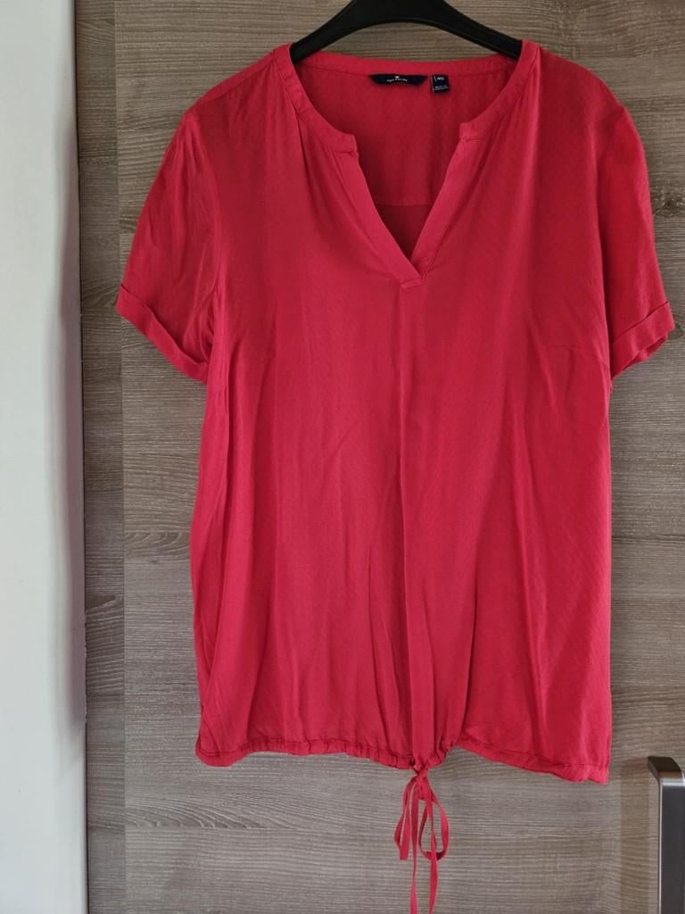 Blouse rouge TOM TAILOR taille 40 courtes manches, Kleding | Dames, Blouses en Tunieken, Ophalen of Verzenden, Nieuw, Maat 38/40 (M)