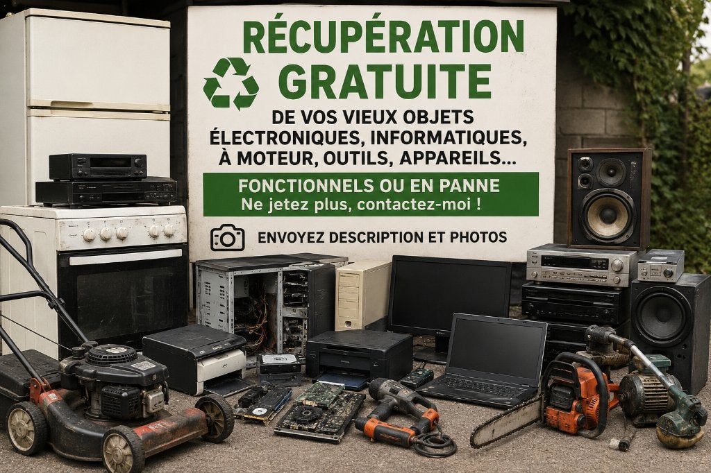 Récup vieux objets informatiques, électroniques, motorisés, Computers en Software, Overige Computers en Software, Ophalen, Niet werkend