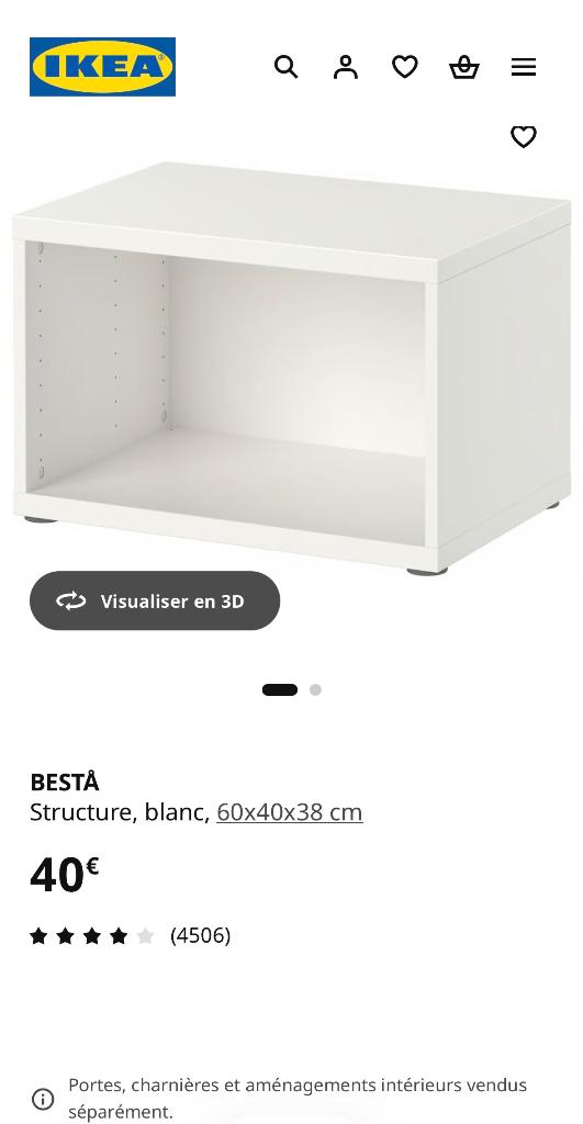 BESTA IKEA, Huis en Inrichting, Kasten | Wandmeubels, Ophalen, Nieuw