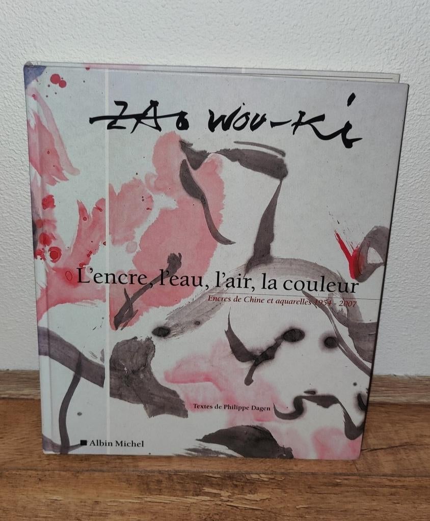hardcover art book titled "Zao Wou-Ki: L'encre, l'eau, l'air, Ophalen of Verzenden