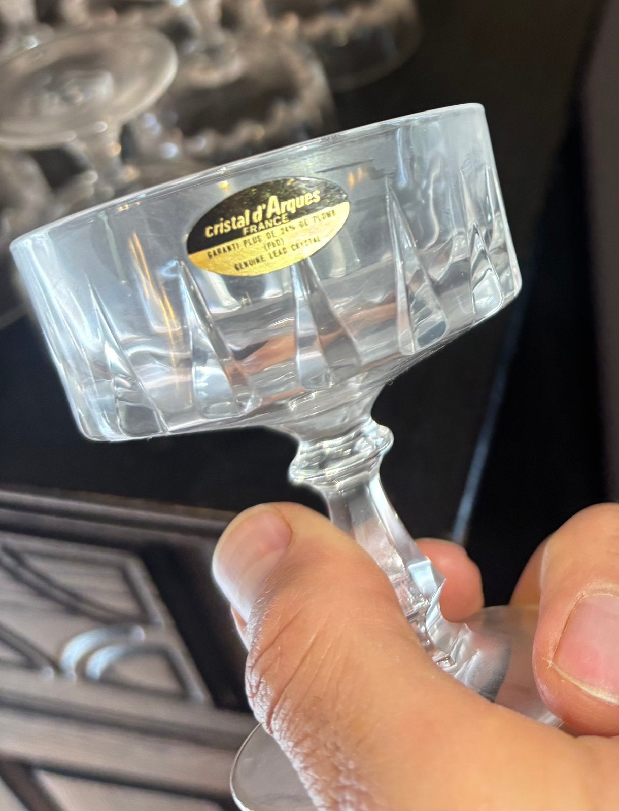 Set glazen Cristal d’Arques, Verzamelen, Ophalen of Verzenden, Zo goed als nieuw, Overige typen
