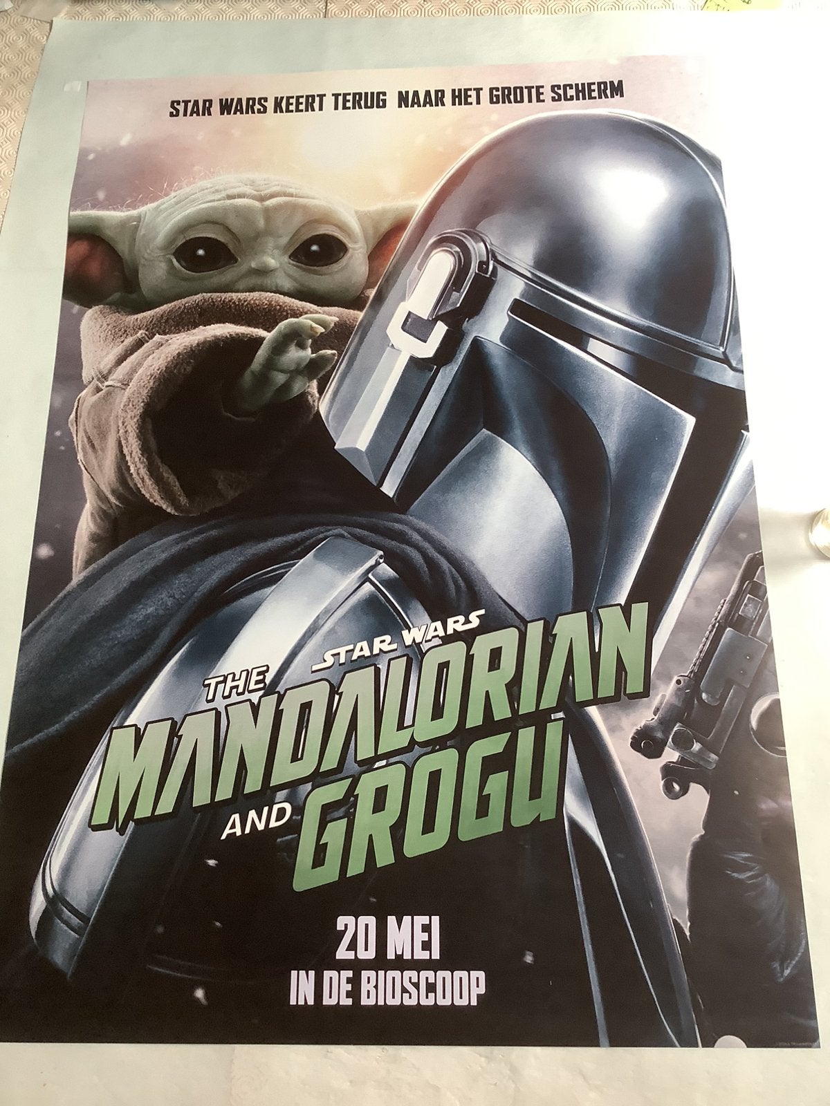 MANDALORIAN   STAR WARS  filmposter   70-100 cm, Ophalen, Zo goed als nieuw
