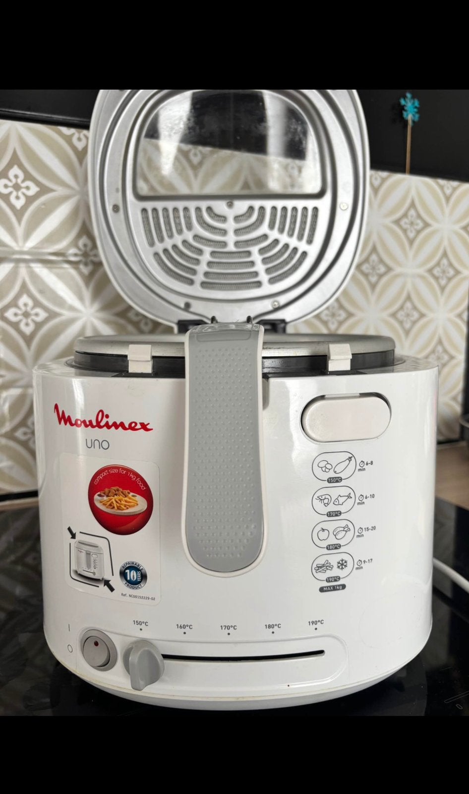 Moulinex friteuse, Elektronische apparatuur, 3 tot 4 liter, Ophalen, Gebruikt, Duo-friteuse