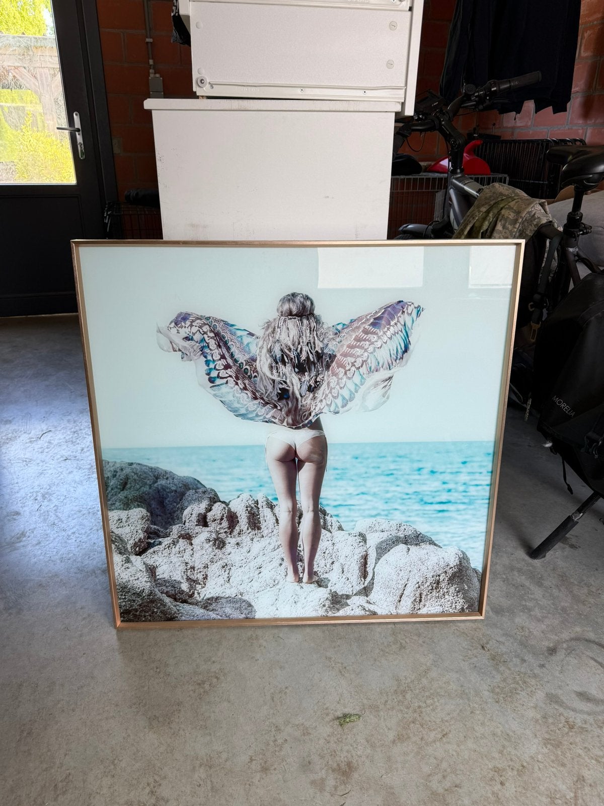 Kunstwerk vrouw, Huis en Inrichting, Woonaccessoires | Schilderijen, Tekeningen en Foto's, Ophalen, Zo goed als nieuw