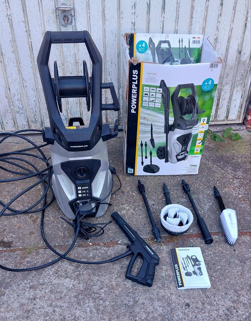 Powerplus POWXG90504 hogedrukreiniger, Ophalen, Met autostop en -start, Zo goed als nieuw, Powerplus