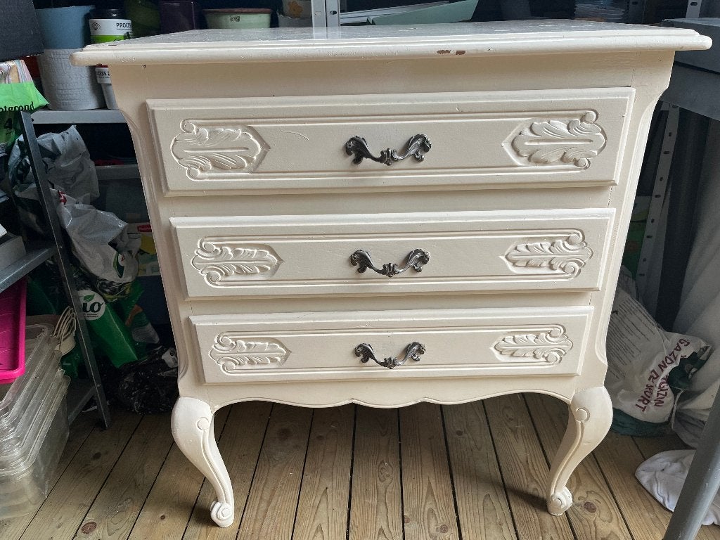 Vintage commode - kast met 3 schuiven, Huis en Inrichting, Kasten | Ladekasten, Ophalen