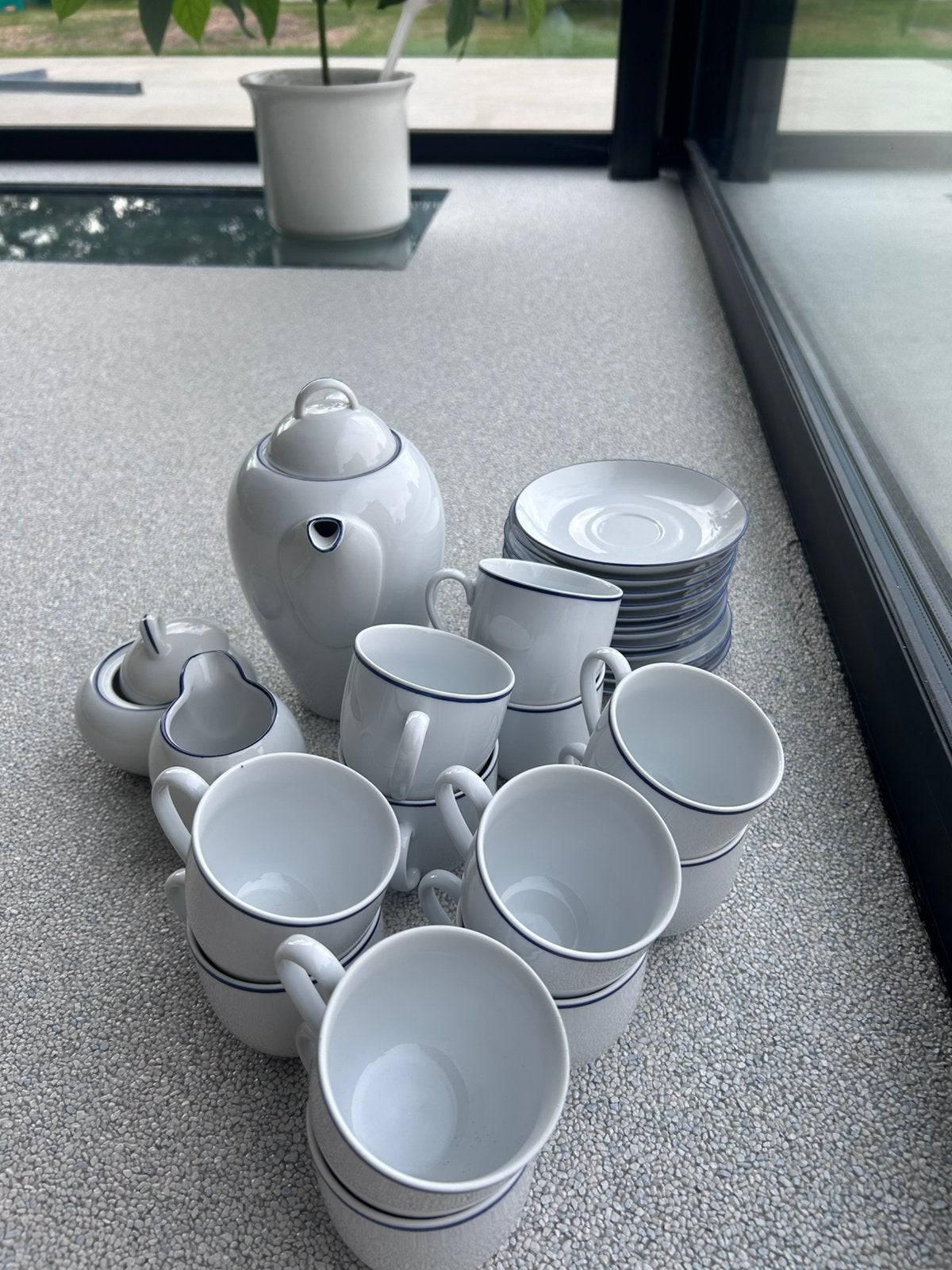 Porseleinen thee servies, Met deksel, Ophalen of Verzenden, Nieuw