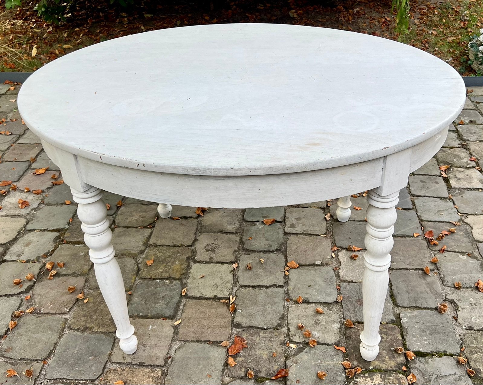 Charmante table de salle à manger ovale Country, Maison & Meubles, Vintage, Comme neuf, Enlèvement, 75 cm ou plus