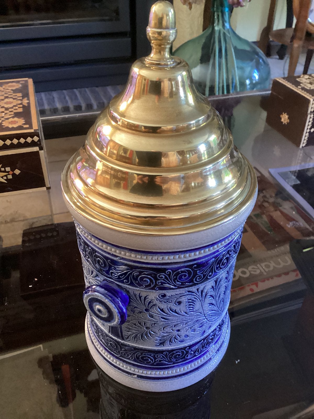 Pot à tabac en grès.Allemagnne 19 eme siècle., Antiquités & Art, Enlèvement