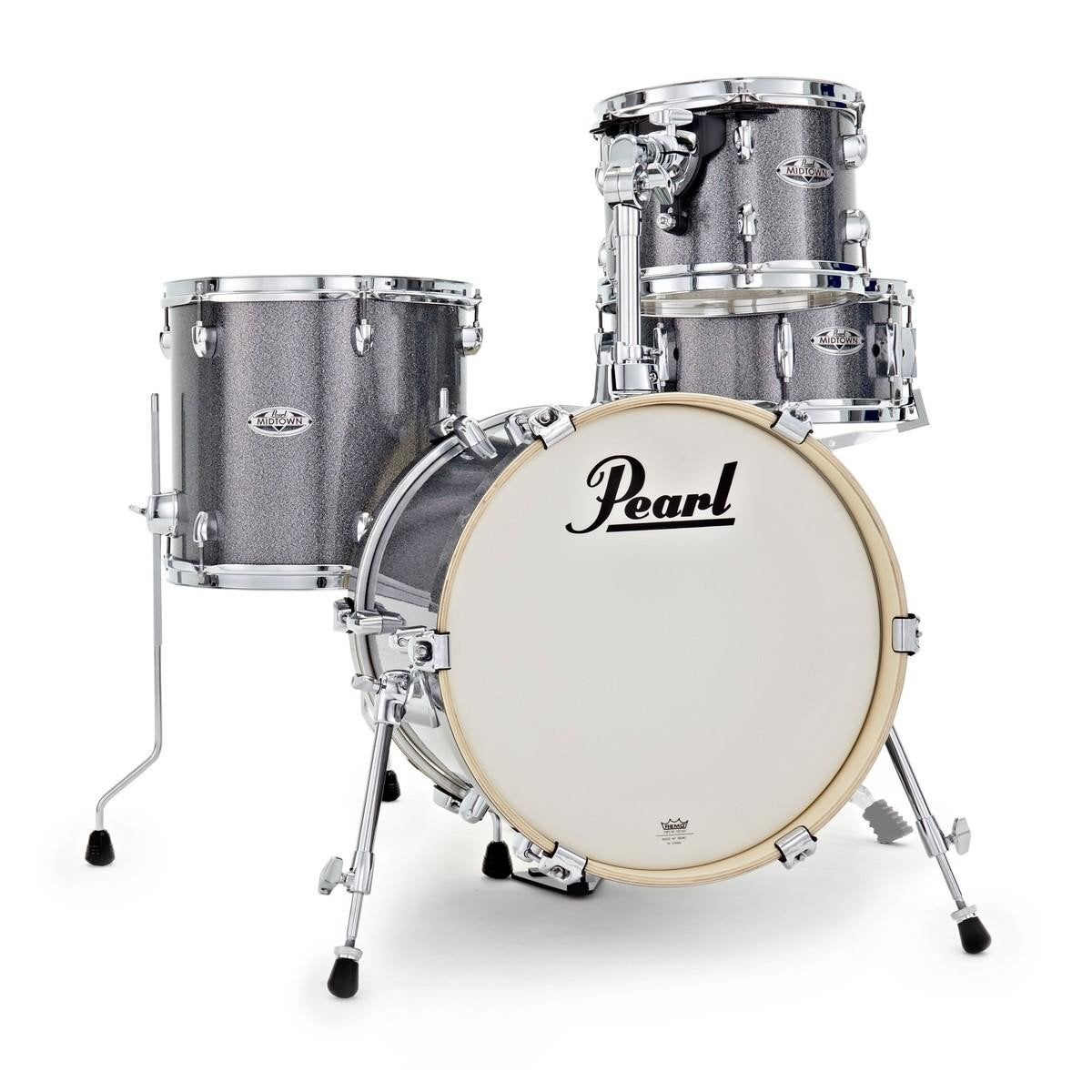 Pearl Midtown Grindstone Sparkle – bijna nieuw + mesh heads, Musique & Instruments, Enlèvement, Comme neuf, Pearl