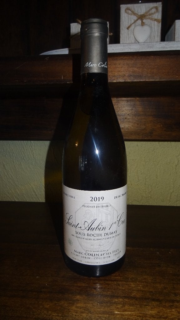 TOP ST AUBIN 1ER CRU MARC COLIN 2019, Collections, Enlèvement ou Envoi, Pleine, Comme neuf, Vin blanc