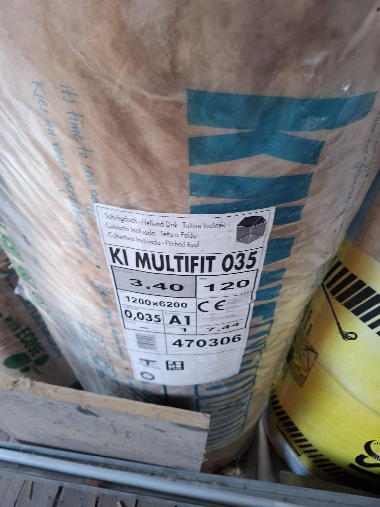 KNAUF ISOLATION MULTIFIT 035 120mm, Doe-het-zelf en Bouw, Isolatie en Afdichting, Ophalen, 10 tot 15 m², Dakisolatie, 12 cm of meer