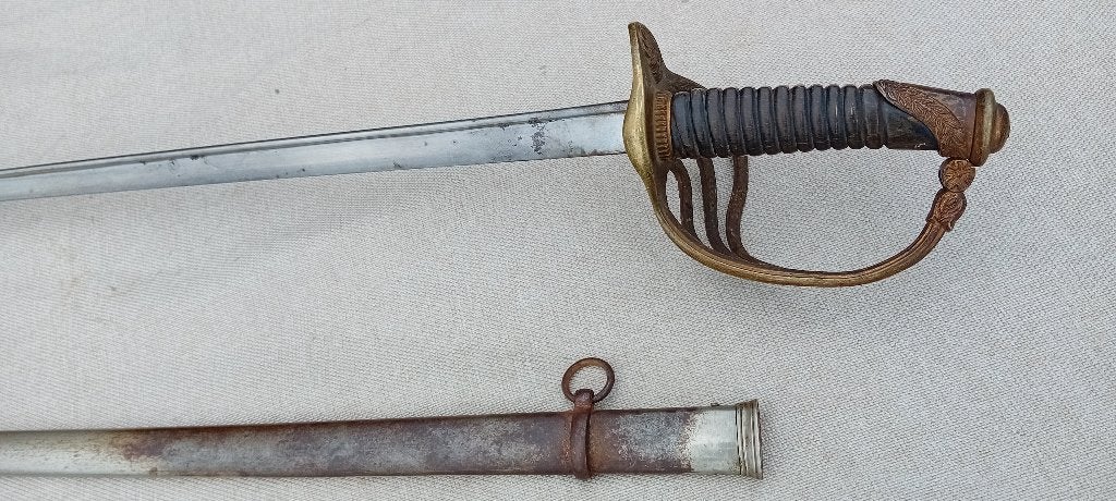 Officier de sabre d'infanterie belge, Enlèvement ou Envoi, Armée de terre, Épée ou sabre