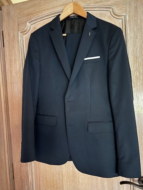 donkerblauw kostuum maat 50, Ophalen, Zo goed als nieuw, Zara Man, Maat 48/50 (M)