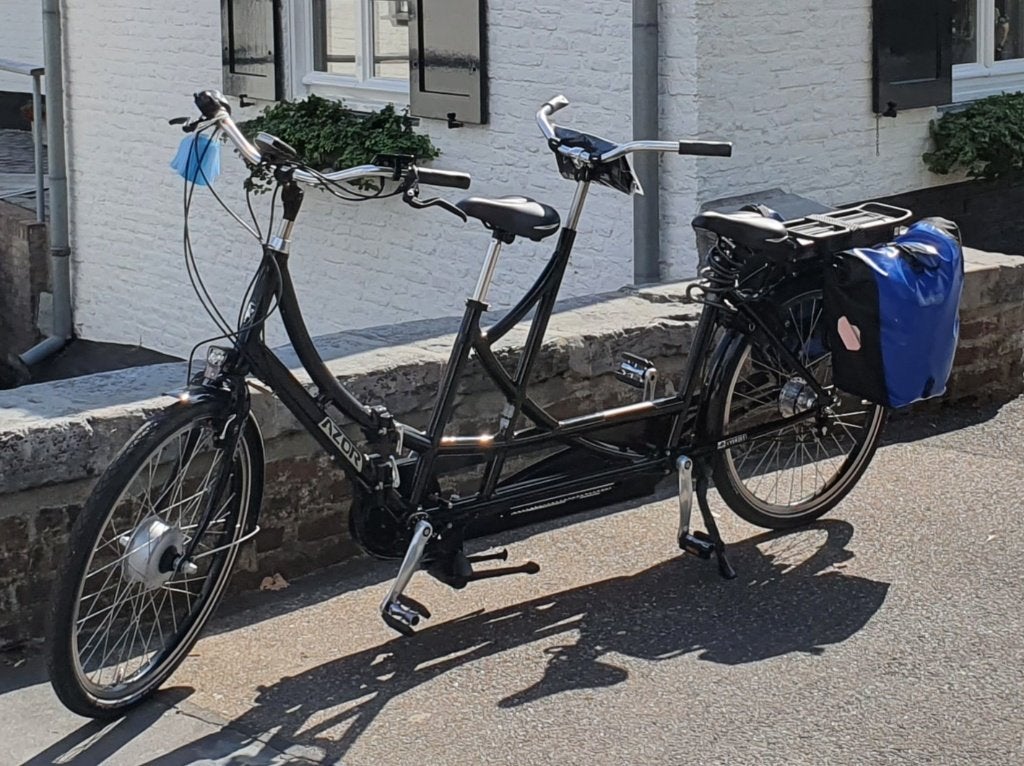 AZOR 26" opvouwbare elektrische tandem — Rohloff 14, Fietsen en Brommers, Ophalen, Zo goed als nieuw, 10 tot 15 versnellingen