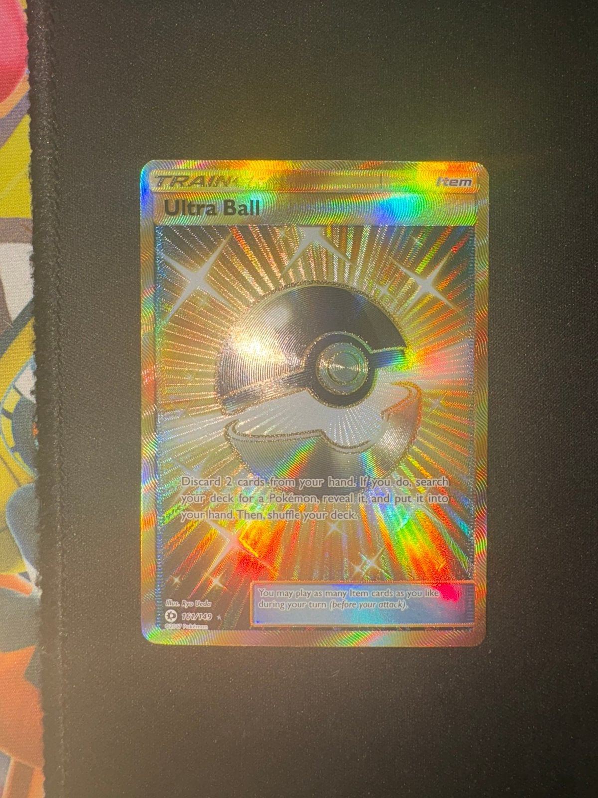 Ultra ball 161/149 Pokémon kaart, Hobby en Vrije tijd, Ophalen, Zo goed als nieuw