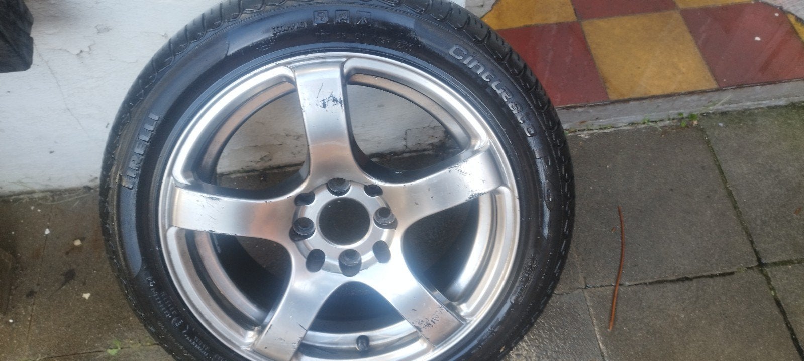 une jante kia picanto avec pneus Pirelli, Autos : Pièces & Accessoires, Enlèvement, Utilisé, 15 pouces, Pneus et Jantes