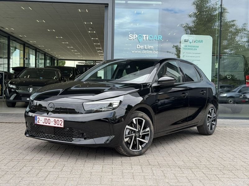 Opel Corsa GS 1.2T 100pk *Navi*CarPlay*Clima*Keyless*, Auto's, Opel, Voorwielaandrijving, Gebruikt, Zwart, 1199 cc