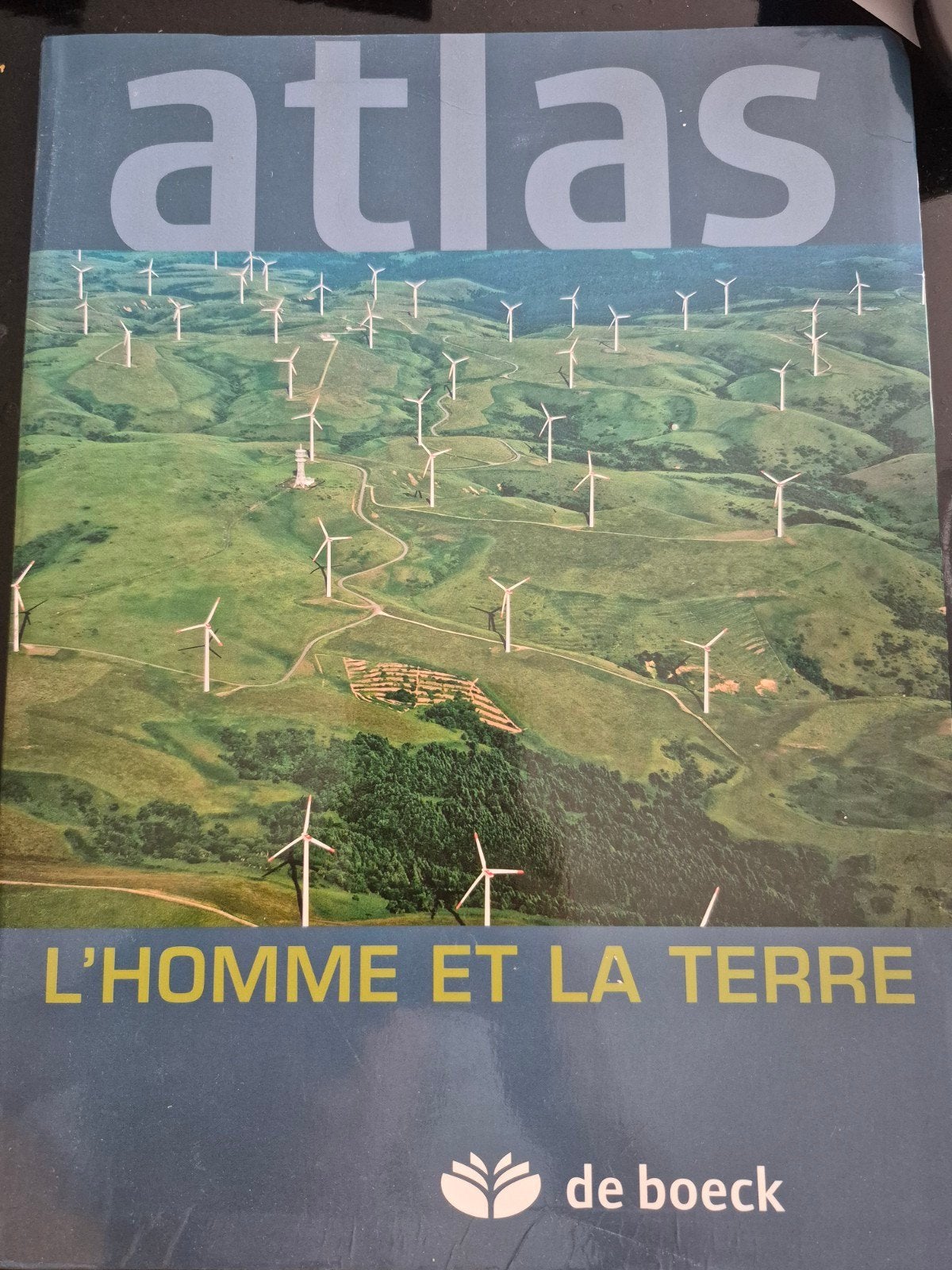 Atlas l'homme et la terre, Livres, Livres scolaires, Enlèvement, Comme neuf, Secondaire, Géographie