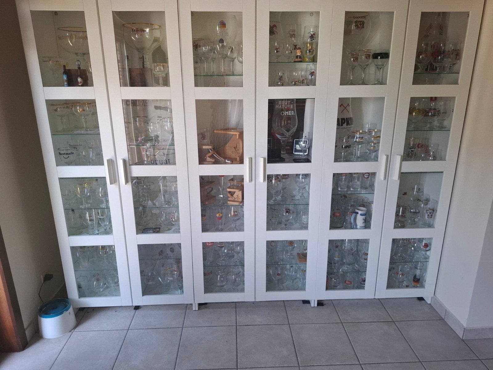 Collection de verres à bière à vendre, Enlèvement