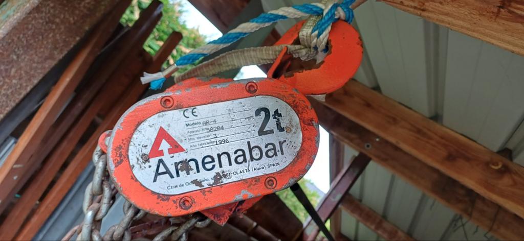 Palans, Doe-het-zelf en Bouw, Lieren en Takels, Ophalen, Gebruikt, Handmatig