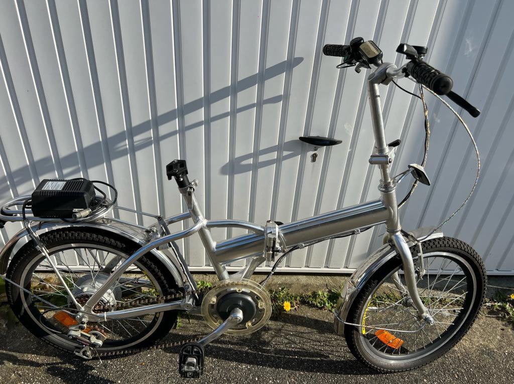 Elektrische mannen fiets, Fietsen en Brommers, Fietsen | Ligfietsen, Ophalen, Zo goed als nieuw, Bovenstuur, Overige merken