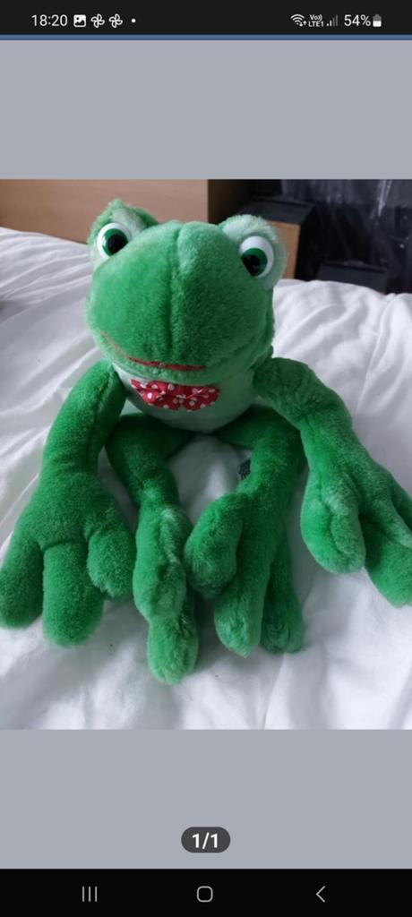 Peluche Russ Berrie FRIBBIT frog, Enlèvement