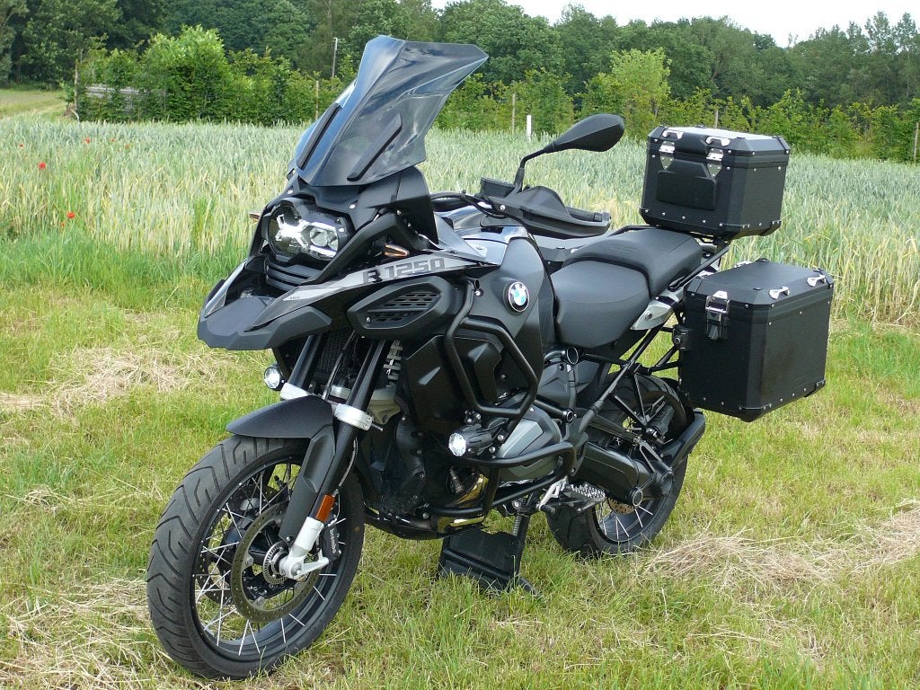 BMW R 1250 GS ADVENTURE TRIPLE BLACK **12.800 KM**, Motoren, 2 cilinders, 1254 cc, Bedrijf, Meer dan 35 kW