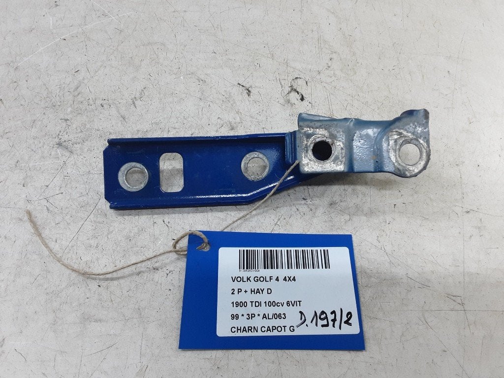CHARNIERE DE CAPOT GAUCHE Volkswagen Golf IV (1J1), Volkswagen, Volkswagen AG, Utilisé, Kundenbetreuung@volkswagen.de